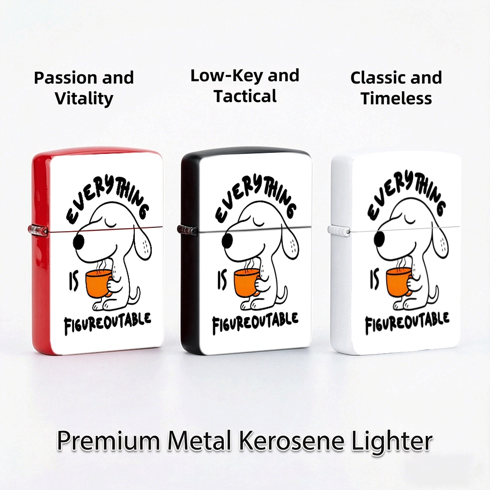 Flip Top Lighter Cute Dog Hold - đánh giá và giá Vintage Cartoon Collectible