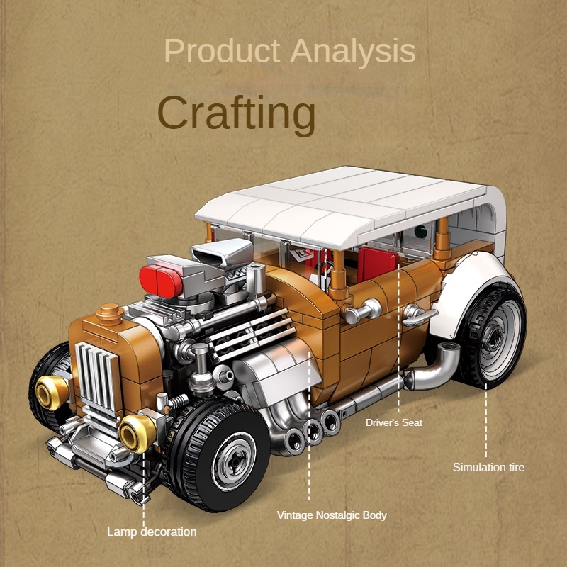 Retro vintage car building blo - đánh giá và giá Vintage Collectible Model Cars