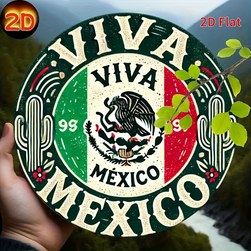 1pc Vintage 'Mexico' Round Met - đánh giá và giá Vintage Collectible Signs