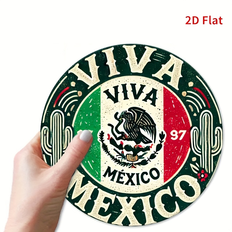 1pc Vintage 'Mexico' Round Met - đánh giá và giá Vintage Collectible Signs