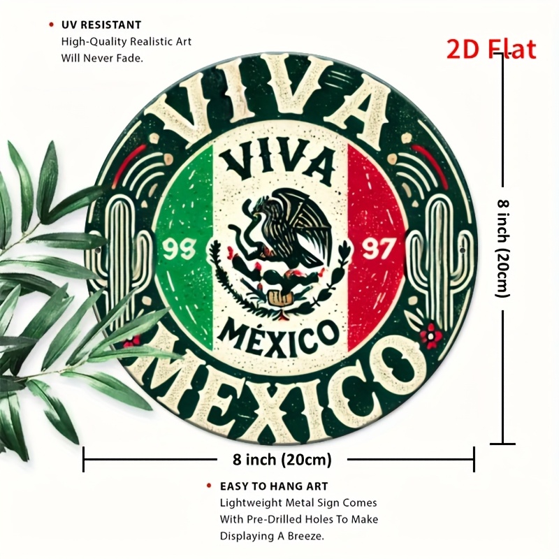 1pc Vintage 'Mexico' Round Met - đánh giá và giá Vintage Collectible Signs