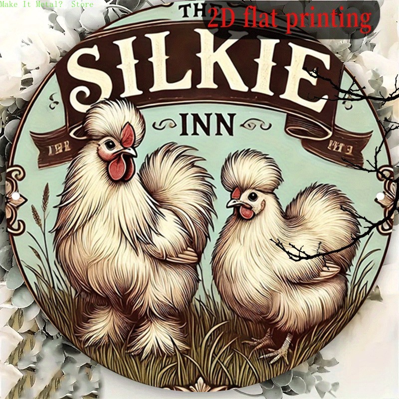Vintage The Silkie Inn Round T - đánh giá và giá Vintage Collectible Signs