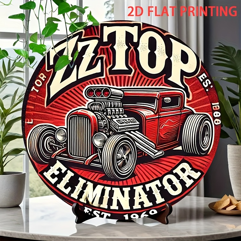 2D Flat, 1pc ZZ Top Eliminator - đánh giá và giá Vintage Collectible Signs