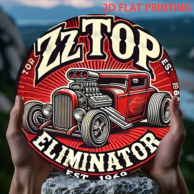 2D Flat, 1pc ZZ Top Eliminator - đánh giá và giá Vintage Collectible Signs