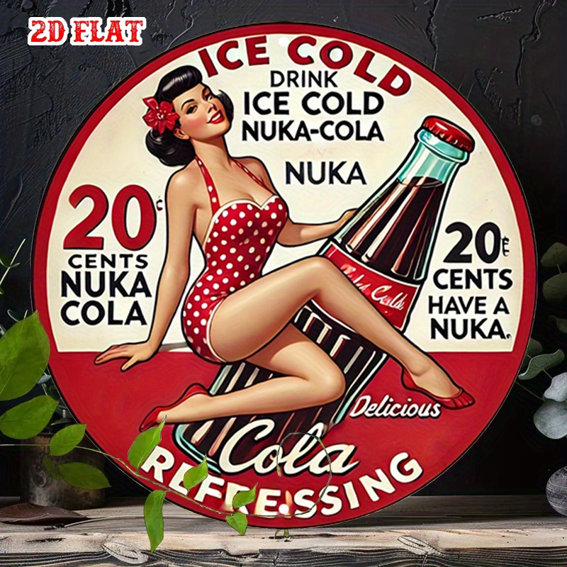 2D Flat, 1pc Retro Pin-Up 7.87 - đánh giá và giá Vintage Collectible Signs