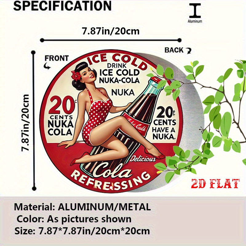 2D Flat, 1pc Retro Pin-Up 7.87 - đánh giá và giá Vintage Collectible Signs