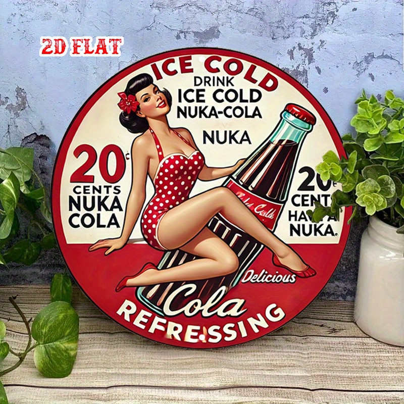2D Flat, 1pc Retro Pin-Up 7.87 - đánh giá và giá Vintage Collectible Signs