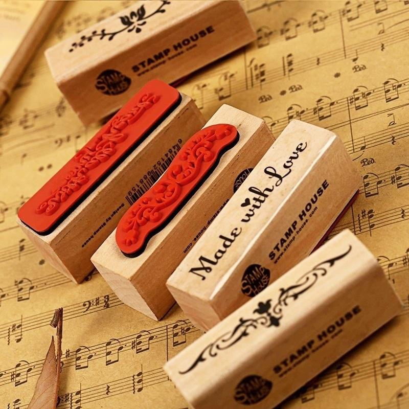 Vintage Strip Wooden Rubber St - đánh giá và giá Vintage Collectible Stamps