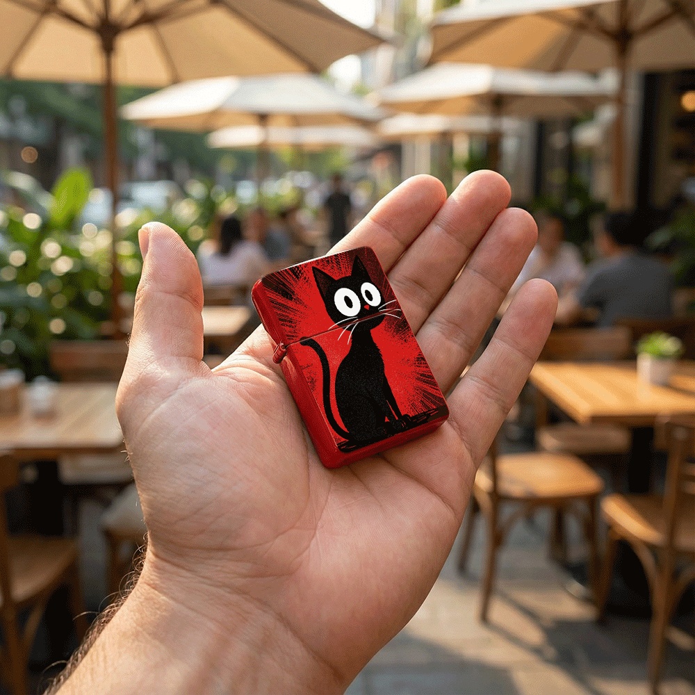 Flip Top Lighter Black Cat Ret - đánh giá và giá Vintage Cartoon Collectible