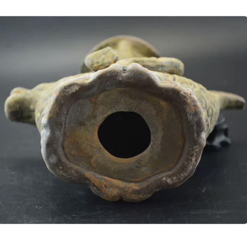 Vintage Yue Kiln Qilin Oil Lam - đánh giá và giá Collectible Vintage Lamps